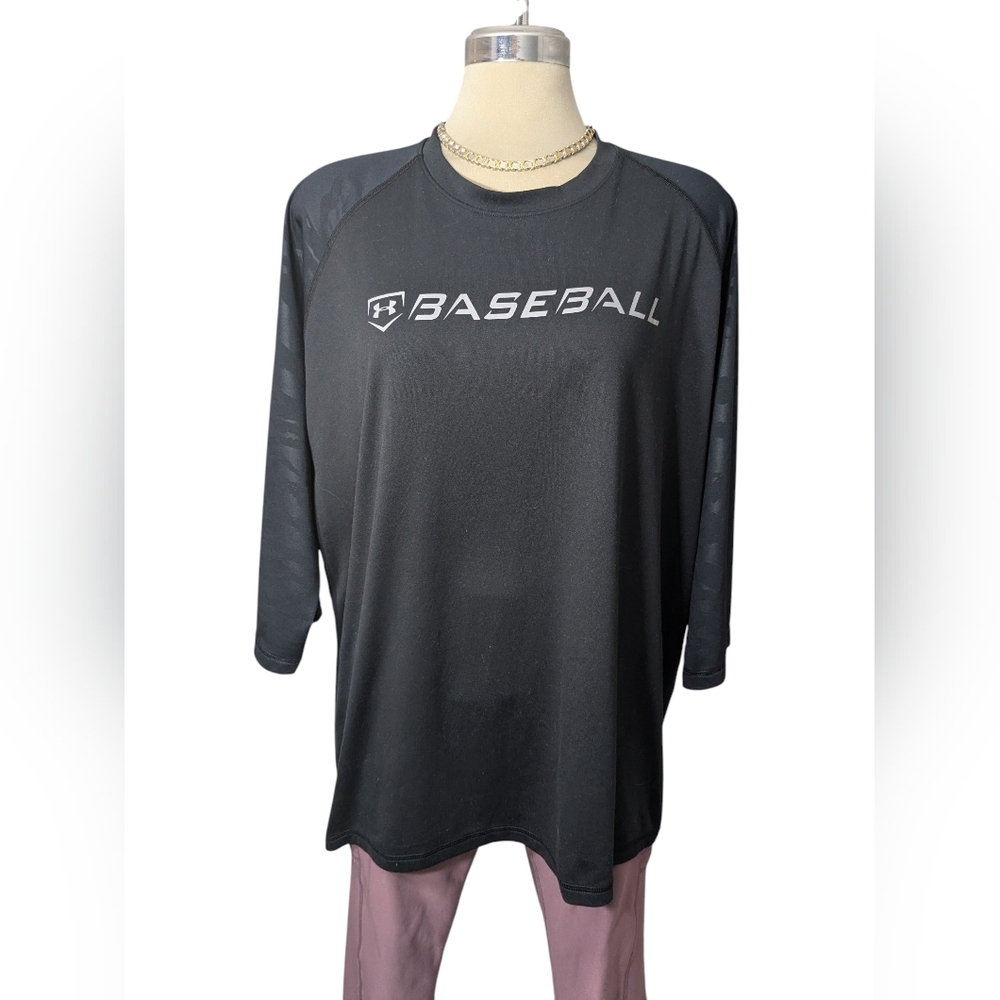 Under Armour Black Baseball Men's Shirt